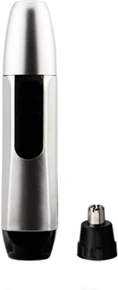 GENOVATIONNose Hair Trimmer, Stainless Steel Battery-Operated Hair Cleaning Tool for Men, for Cleaning Unwanted Hair, Water-Resistant and Long Lasting, Silver