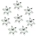 Etmact 40pcs Craft Acrylic Clear Crystal Snowflakes Ornaments for Tree Trim, Wedding Table Christmas Decoration, Package Embellishments Christmas Ornaments Ornaments Christmas Christmas Decorations