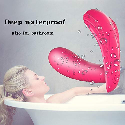 Heating Vibrating Wand Massager Wireless Mini Whisper Quiet, USB Rechaegeable 10 Vibration Personal Massager Deep Waterproof Body Massage for Bedroom, Patio, Garden, Gate, Yard or Party