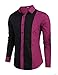 Coofandy Men's Long Sleeve Dress Shirts Casual Button-Down Shirts