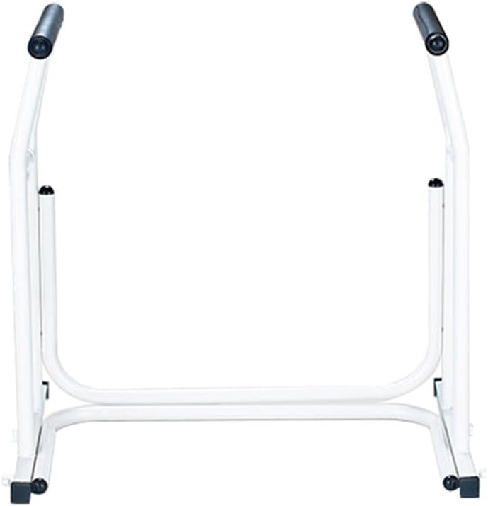 YXHZ® Toilet frame,Handrail frame Carbon steel pipe Paint Welding Detachable Adjustable Multifunction Stable Toilet Non-slip Help White Aid and safety