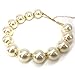MeliMe Chunky Bead Necklace Large Pearl Beads Choker Necklace for Women Colorful Beaded Collar Bib Choker Costume Jewelry Gift