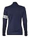 adidas Ladies' ClimaLite 3-Stripes French Terry Full-Zip Jacket, Navy/ White, Large