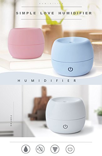 iRSE Aroma Humidifier USB Electric Cool Mist Ultrasonic Essential Oil mixture moisture diffuser for Office Home Bedroom Living Room Study Yoga Spa Aromatherapy diffuse Fragrance Water 10 oz (Grey)