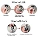 Stove Guard Oven Lock Child Safety Burner Knob Locks Heatproof Anti-Break for Kids Elderly Pet Toddlers Alzheimers Large Universal Design Baby Proof (Black)