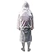 Aircee Raincoat Women Reusable Rain Poncho Packable Long Rain Coat Durable Rainwear Adults Rain Jacket (White)