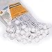 6 inch 50 Piece Heavy Duty 5mm Ball Bungee Canopy Cord by Wellmax, White Color