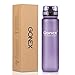 Gonex Sports Tritan Water Bottle 32oz 1000ml, Leak Proof Flip Top Lid, Opens with 1-Click, Eco Friendly BPA-Free Plastic for Gym, Yoga, Running, Outdoors, Cycling, and Camping (Purple)