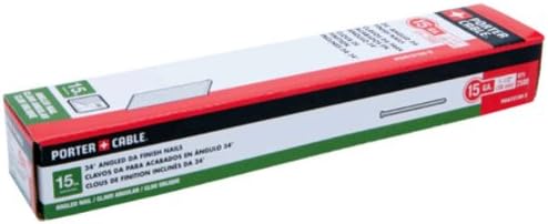 PORTER-CABLE PDA15150-2 1-1/2-Inch 15-Gauge D/A Angle Finish Nails, 2500-Pack