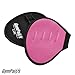 GymPaws Barbell Grips for Weightlifting Women - Washable Leather - Four Finger Loop Sweat Proof Backing (Bubblegum Pink)