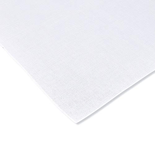 13 Packs Men’s White Pure Cotton Basic Handkerchief/Hankies, Pocket Square