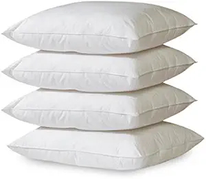 Home Sweet Home Dreams Inc 4-Pack Hypoallergenic, Down Alternative Filling-Super Soft Cover Bed Pillows Made in USA Available in 4-Pack and 2-Pack (4-Pack Standard)