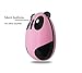 YL-VV@ Super Cute Wireless Optical Cartoon Panda Mouse Rechargeable Mini Wireless Panda Desktop Laptop Mouse Unique Novel Portable Mouse（pink）