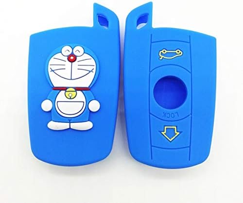 Amazon シリカゲルカートン カーキーケース ドラえもん柄 旧bmw 3シリーズ 旧5シリーズ X1x5z4 6シリーズ X6 オートアクセサリー カラーネームブラック キーケース キーホルダー 車 バイク