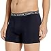 Kenneth Cole REACTION Men's Cotton Stretch Boxer Brief Underwear, Multipack, Black/Black KC Life/Black Tribeca Bar Stripe, L