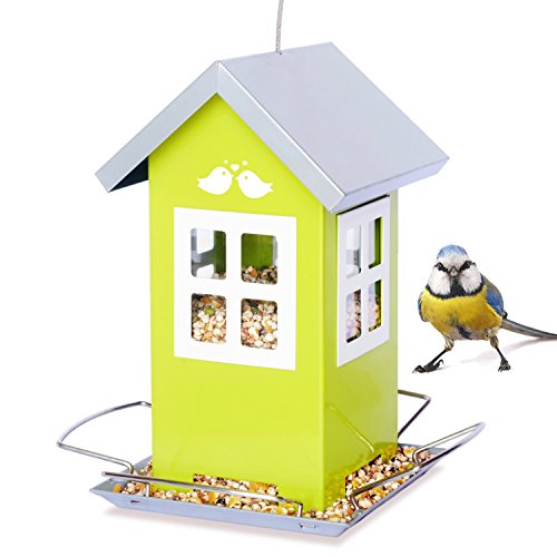 Outdoor Bird House Feeder Garden Backyard And Patio Decor