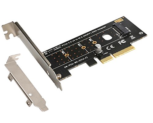 PCIe PCI-E 3.0 x4 to M.2 NGFF M Key Slot Converter Adapter+ Low profile bracket