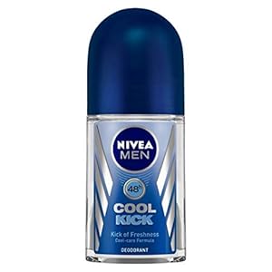 NIVEA Cool Kick Deodorant Roll On for Unisex, 50ml