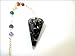 Jet Black Tourmaline Orgone Pendulum 2 inch Jet International Crystal Therapy Booklet Healing Power Peace Prosperity Divine Gemstone