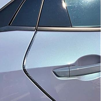 TRUE LINE Automotive Black Carbon Fiber Door Edge Guard Molding Trim Kit