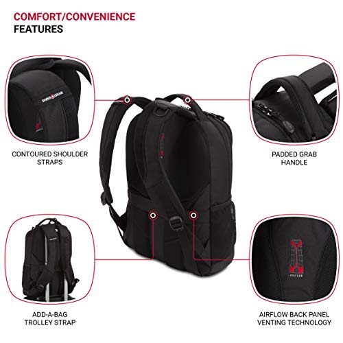 SwissGear Cecil 5505 Laptop Backpack, Black, 18Inch Pricepulse