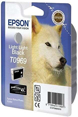 Epson T0969 Ink Cartridge, Light Black, Genuine, Light-Light Black - Image 3