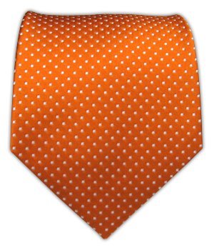 THE TIE BAR 100% WOVEN SILK TANGERINE PINDOT TIE