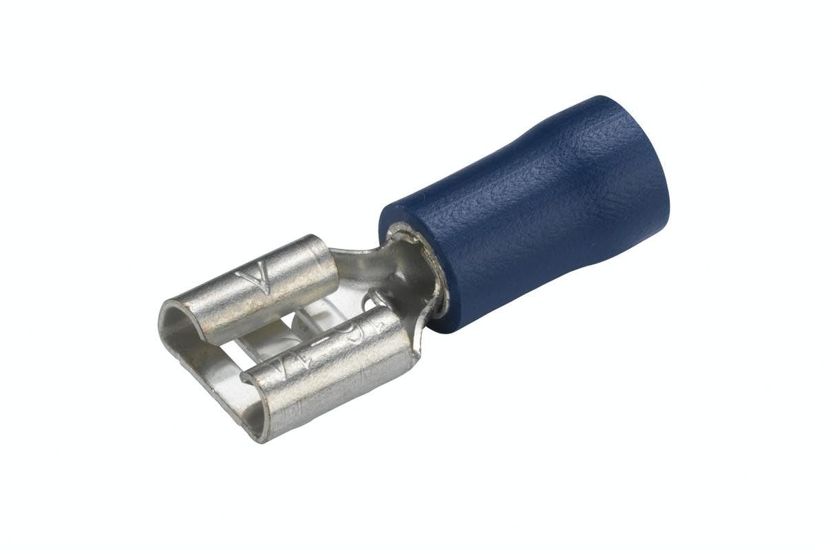 HELLA 8KW 044 022-822 Cable Connector - Blue - from: 1.5mm² - to: 2.5mm² - Blade Terminal Sleeve - 6,3 x 0,8 - Kit - Quantity: 10