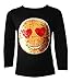 Kids Emoji Emoticon Smiley Face Tops Tee Top Brush Changing Sequin New Age 3-14