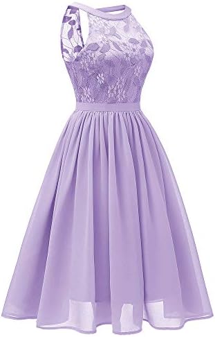 Women's Sexy Lace Floral Dress Vintage Princess Cocktail Neckline Party A-line Swing Dress