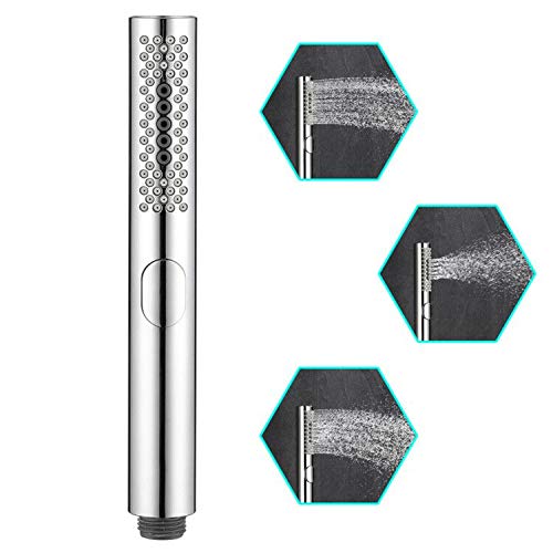 Shower Head, WEIDMAX Handheld Shower Wand Bath Shower Head Bathroom 3 Function Round Shower Faucet High Pressure Spa Shower Cloth Diaper Washer with Cleaning Nozzle, Chrome Finish ABS Body