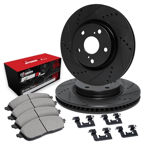 R1 Concepts Rear Brake Kit Fits 2004-2010 BMW 525i; 2008-2010 BMW 528i; 2004-20…