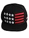 SSLR Men's Star Custom Embroidered Patch Flat Bill Caps
