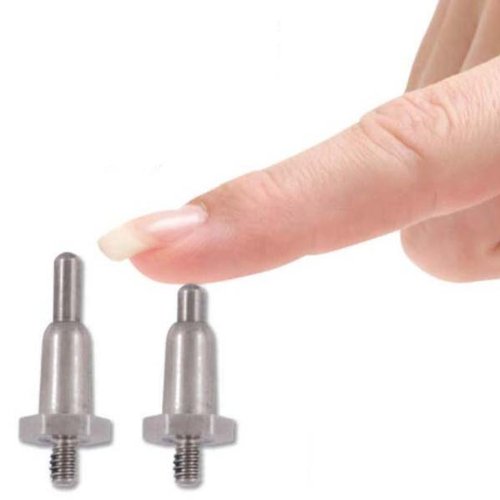 Retractable gentle spring contacts silver