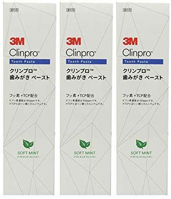 3M クリンプロ 歯みがきペースト フッ素濃度950ppm 90g × 3本 (ソフトミント)商品画像