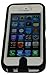 Brand New Iphone 5 5S Body Armor Defender - Comparable to Otterbox Defender + 1pc 3ft Data Cable (Black on White)