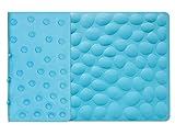 Pebbles Bath Mat BliGli Bathroom Soft Rubber Mold Resistant Bubbles Pebblz Bath Tub Mat Shower Stall Mat(Blue)