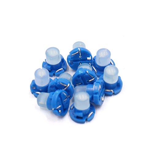 uxcell 10Pcs T4.2 Blue LED Dashboard Panel Gauge Light Lamp Bulb for Car Interior