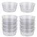 Idyllize 10 Pieces of 12 Inch Clear Thin Deep Plastic Plant Saucer Drip Tray for Pots (12”)thumb 3