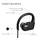 HELME Bluetooth Headphones Wireless for Running with Mic iPhone Samsung Earphones Noise Cancelling Headset True HD Sound Stereo Earpiece CSR 8645 IPX5 Waterproof Sweetproof HELME Black&red