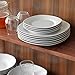 Y YHY 7.3 Inches Porcelain Appetizer Plate Set, White Square Dessert Plates, Set of 4