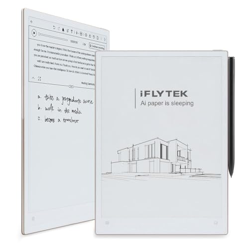 iFLYTEK AINOTE 2, 10.65" Paper-Tablet, KI-Notiztablett für Meetings, ultradünn 4,2 mm, digitales Notizbuch mit Sprache-zu-Text, 16-Sprachen-Transkription, Handschrift-zu-Text (inkl. Stift)