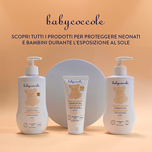 Babycoccole Sweet After-Sun Milk for Children. Moisturizing and Refreshing. Pure and Natural Ingredients of Plant Origin. Quick absorption. Dermatologically Tested, for Sensitive Skin - 200 ml