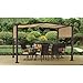Steel Pergola Gazebo 12' x 10' Outdoor Patio Shelter