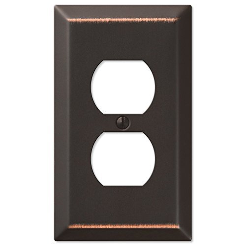 Oil Rubbed Bronze - Traditional Design Single Duplex Wall Plate