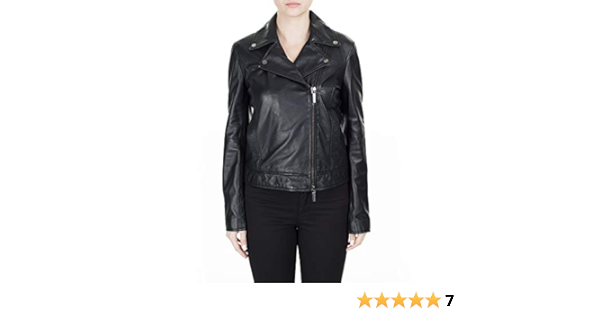 armani leather jacket amazon