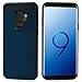 Galaxy S9 Plus Case, Anuck Shockproof Galaxy S9 Plus Wallet Case Card Pocket Anti-Scratch Hard Shell Soft Rubber Bumper Protective Cover with Card Holder Slot for Samsung Galaxy S9 Plus - Dark Blue