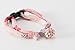 Necoichi Chirimen Cat Collar with Clover Bell (Pastel Pink)