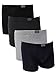 Men's Athletic Boxer Briefs Cotton Trunk Underwear Short Leg Pack of 4