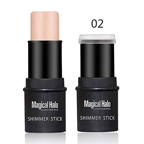 COOSA Makeup 2 Color Highlighter Stick Skin Care Shimmer Cream Powder Waterproof Light Face Cosmetics Stick Highlighters(2PCS) - Thumbnail 3